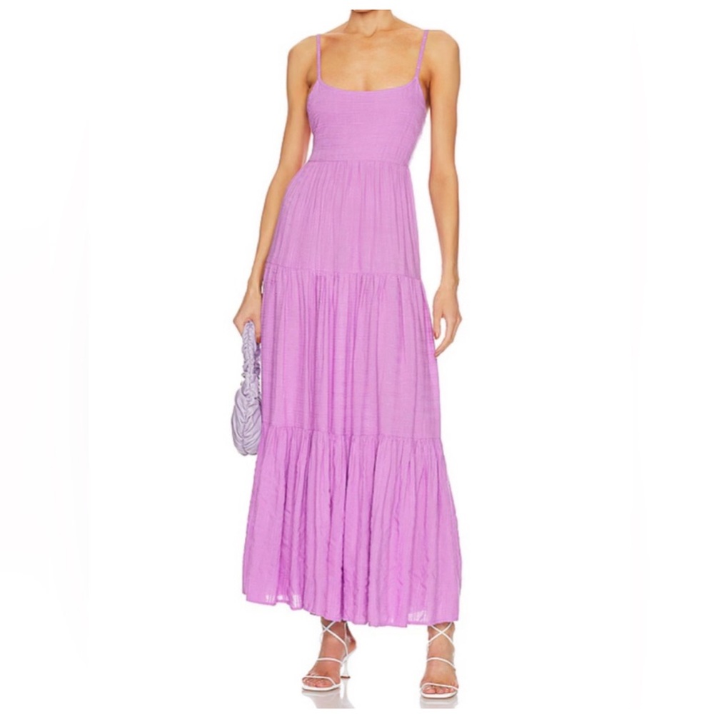 Revolve L*Space Santorini Tie Back Maxi Dress - Purple Jewel